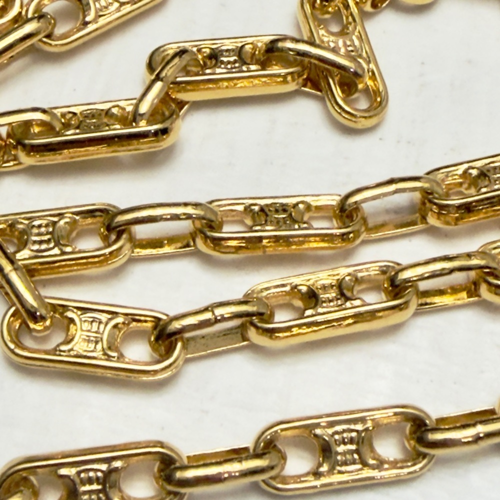 New Vintage Celine Gold Chain Necklace - Picture 8 of 14